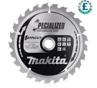 Makita Circular Saw Blade Efficut – 190 mm x 20 mm, 25T – Wood Cutting
