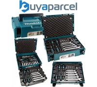 Makita E-11542 Makpac 87PC Hand Tool Set 1/2" Ratchet Socket Wrench + Hex Bits