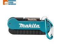 Makita 10 Piece Black Impact Driver Rated Bit Set Pozi Pz2 + Holder + Carabiner