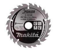 Makita SPECIALIZED Efficut Wood Cutting Saw Blade 136mm 25T 20mm