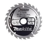 Makita E-12120 136mm X 20mm 25 Teeth Efficut Cordless Plunge Saw Blade Dss501