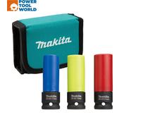 Makita E-12354 1/2" Square Deep Impact Socket Set x3 Pcs