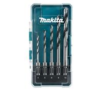 Makita E-15148 SDS-PLUS Wood Drill Bit Set 5-Piece in Storage Box, Wood Twist Drill Bit for Soft and Hardwood, Diameter 4-10 mm
