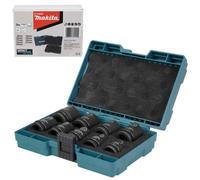 Makita E-16564 1/2" Square Drive Black Impact Socket Set 9 Piece
