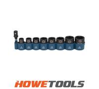 Makita E-16639 9 Piece Impact Black Socket Set