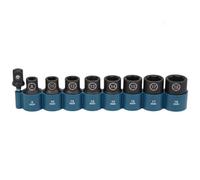 Makita E-16645 9 Piece 1/2'' Impact Socket Set With Hex Adapter