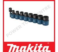 Makita E-16645 Impact Black Impact Socket Set 9 PC 1/2"