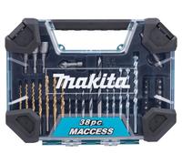 Makita E-22573 MACCESS 38 Piece Bit Set Wood Metal Masonry PZ Torq Hex Socket