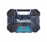 Makita E-22604 MACCESS 104 Piece Tool Set Drill Bits Tape PZ Torq Hex Socket