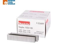 Makita F-32689 10mm x 22mm Crown Staples For DST221 x5040 Pcs
