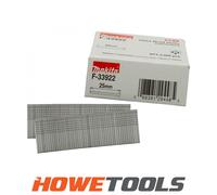 Makita F-33922 1mm X 25mm Galvanised 16 Gauge Brads 2000 Pieces Dbn600 Af601