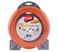 Makita Four-Leaf E-01806 Trimmer Line for Cordless Scythes and Grass Trimmer (2.4 mm, 30 mm, Orange)