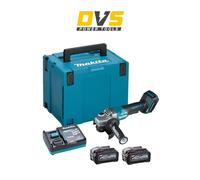 Makita GA013GM201 40V Max XGT Brushless 125mm Angle Grinder - 2x4Ah Batteries +