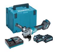 Makita Ga028Gd201 40V Max Xgt Paddle Switch 115mm Angle Grinder Inc 2X 2.5Ah Batts
