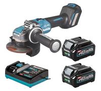 Makita GA041G 40v Max XGT Cordless Brushless X LOCK Angle Grinder 125mm 2 x 2.5ah Li-ion Battery Charger No Case