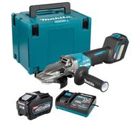 Makita GA056GZ01 40V XGT Brushless Angle Grinder 1 x 5.0Ah Battery Charger Case