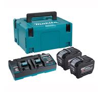 Makita GBBPSKGPE2J GXT 40V Power Source Kit with 2x 8.0Ah Batteries, Charger & Makpac Case