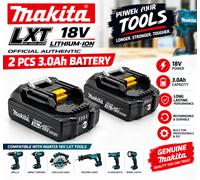 Makita 18v Battery Genuine 3.0ah BL1830 TWIN PACK 18V Lithium-ion LXT NEW