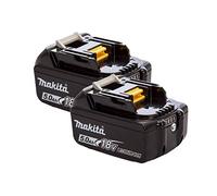 Makita Genuine BL1850B 18V 5.0Ah Battery Twin Pack for Makita DHP481Z, DHP458Z, DRT50ZJ, DSP600ZJ, DGA454Z, DJR187Z