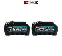 Makita Genuine BL4040 40v Max XGT 4.0Ah Li-Ion Battery 191B26-6 Twin Pack
