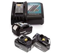 Makita Genuine DC18RC 7.2-18V Li-Ion Fast Charger + 3 x BL1850 5Ah Batteries