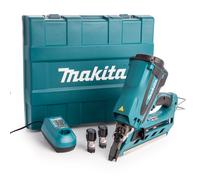 Makita GN900SE nailer/staple guns Pneumatic blue/black, Black,Blue, 2.8 - 3.3 mm, Pneumatic, Lithium-Ion (Li-Ion), 1 Ah, 7.2 V
