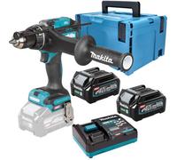 Makita Hp003 40V Max Xgt Brushless Combi Hammer Drill 180Nm 3 Speed +2 Batteries