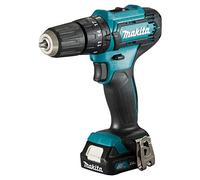 Makita HP333DWAE 12V Max Li-Ion CXT Combi Drill Complete with 2 x 2.0 Ah Li-Ion Batteries and Charger Supplied in A Carry Case