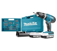 Makita HP457DWE10 Combi Drill, 18 V, Multi-Colour