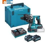 Makita HR003GD201 40v Max XGT SDS+ Plus Brushless Rotary Hammer 28mm Inc 2x 2...