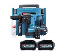 Makita HR004GZ01 40V Max XGT SDS+Rotary Hammer Drill + 2 x 5Ah Batteries & Case