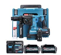 Makita HR004GZ01 40V SDS+Rotary Hammer Drill + 2 x 4Ah Batteries, Charger & Case