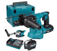 Makita HR011GZ03 40V SDS+ Hammer Drill 1x8Ah Battery Charger Dust Collector Case