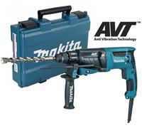 Makita Hr2631F 240V Sds Plus Corded Rotary Hammer Drill 26mm Avt Low Vibration