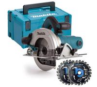 Makita Hs6601 240V Corded Electric Circular Saw 165mm 1050W + Makpac + 2 Blades