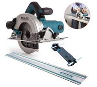 Makita Hs6601 240V Corded Electric Circular Saw 165mm Blade + 1.5M Guide Rail