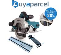 Makita HS6601 240v Corded Electric Circular Saw 165mm Blade + 1m BAP Guide Rail