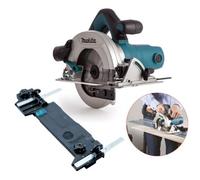 Makita Hs6601 240V Corded Electric Circular Saw 165mm Blade Guide Rail Adaptor