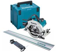 Makita Hs7611J 110V Circular Saw 190mm 1600W 5500 Rpm Makpac Case + 1 X Rail