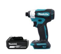 Makita Impact Driver Dtd157Z 18V Lxt Cordless Brushless 1/4" 3-Speed 140Nm With 1 X 6Ah Battery