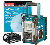 Makita Job Site Bluetooth Radio MR002GZ Blue LXT XGT 18V 40v 3.0Ah Battery