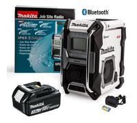 Makita Job Site Bluetooth Radio MR002GZ01 White LXT XGT 18V 40v 3.0Ah Battery