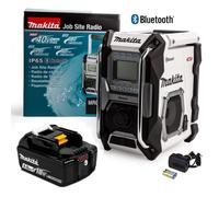Makita Job Site Bluetooth Radio MR002GZ01 White LXT XGT 18V 40v 5.0Ah Battery