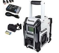 Makita Job Site Radio Mr001Gz01 White 18V 40V Max Am Fm Cxt Lxt Xgt Li-Ion + Usb
