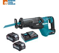Makita JR002GD201 40v Max XGT Cordless Brushless Reciprocating Saw Inc 2x 2.5...