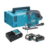 Makita JV103D 12v Max CXT Cordless Brushless Jigsaw 2 x 2ah Li-ion Charger Case