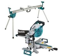 Makita Ls0816F 110V 216mm 8.5" Slide Compound Mitre Saw Wst07 Compact Leg Stand