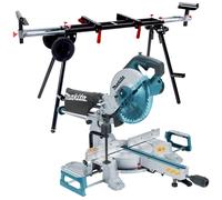 Makita LS0816F/2 216mm Slide Compound Mitre Saw 240V with Universal Wheel Stand