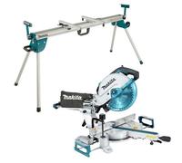 Makita Ls1110F 240V 260mm 10" Slide Compound Mitre Saw Wst07 Compact Leg Stand