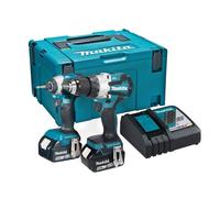 Makita LXT Combo Kit 18V 2 x 5.0Ah Li-ion Drill & Impact Driver MAKDLX2507TJ